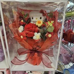 Crochet Flowers+Hello Kitty Flowers