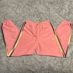 Adidas Women Pink 3-stripe Track pants 