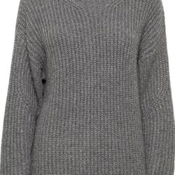 Chunky Knit Turtleneck Sweater, Ribbed Pattern, Oversized Fit