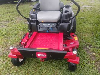 50" Cut Toro Zero turn mower with Heavy duty fabricated deck runs cuts great 2200 cash firm