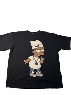 2nd 26 A$AP Black Graphic T-Shirt XL