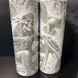 Custom Laser Engraved 314 Double Vacuum Wall Tumbler 