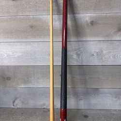 Crest 2 Piece Pool Cue Stick 57” 20oz Inlay Brass Joint Classic Billiards VTG
