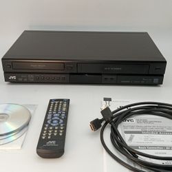 JVC , DVD Recorder/VCR with Remote, Manual And Cable. HDMI Output.(DR-MV80B)