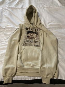 Custom One Piece Zoro bounty tapestry square hoodie. Size small.