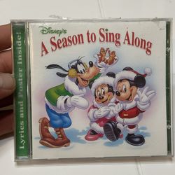 Disney's a Season to Sing Along CD with Lyrics and Poster