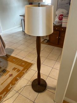 Vintage wood lamp