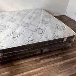 NEW KING REGULAR MATTRESS AND BOX SPR+ING