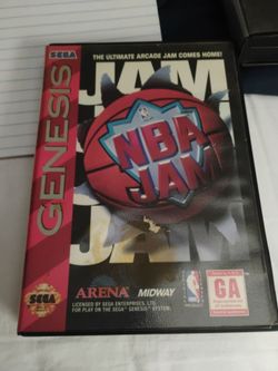Sega game cartridge in case