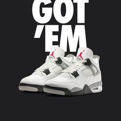Jordan 4 White Cement Size 11