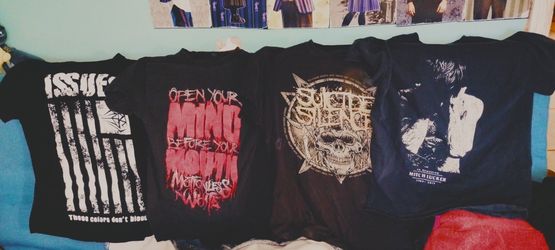 Bunch of my old band merch i dont want anymore - See pictures and read the description 