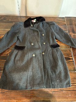 Girls Vintage wool peacoat