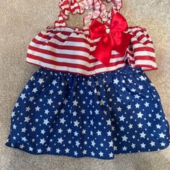 Forth Of July Dog Dress