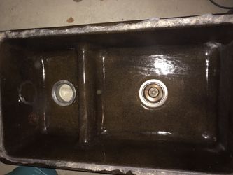 Large double kitchen sink