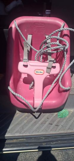 Pink little tikes swing