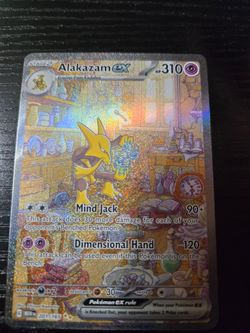 Pokemon TCG Alakazam ex 201/165 SV Scarlet & Violet 151 Illustration Rare