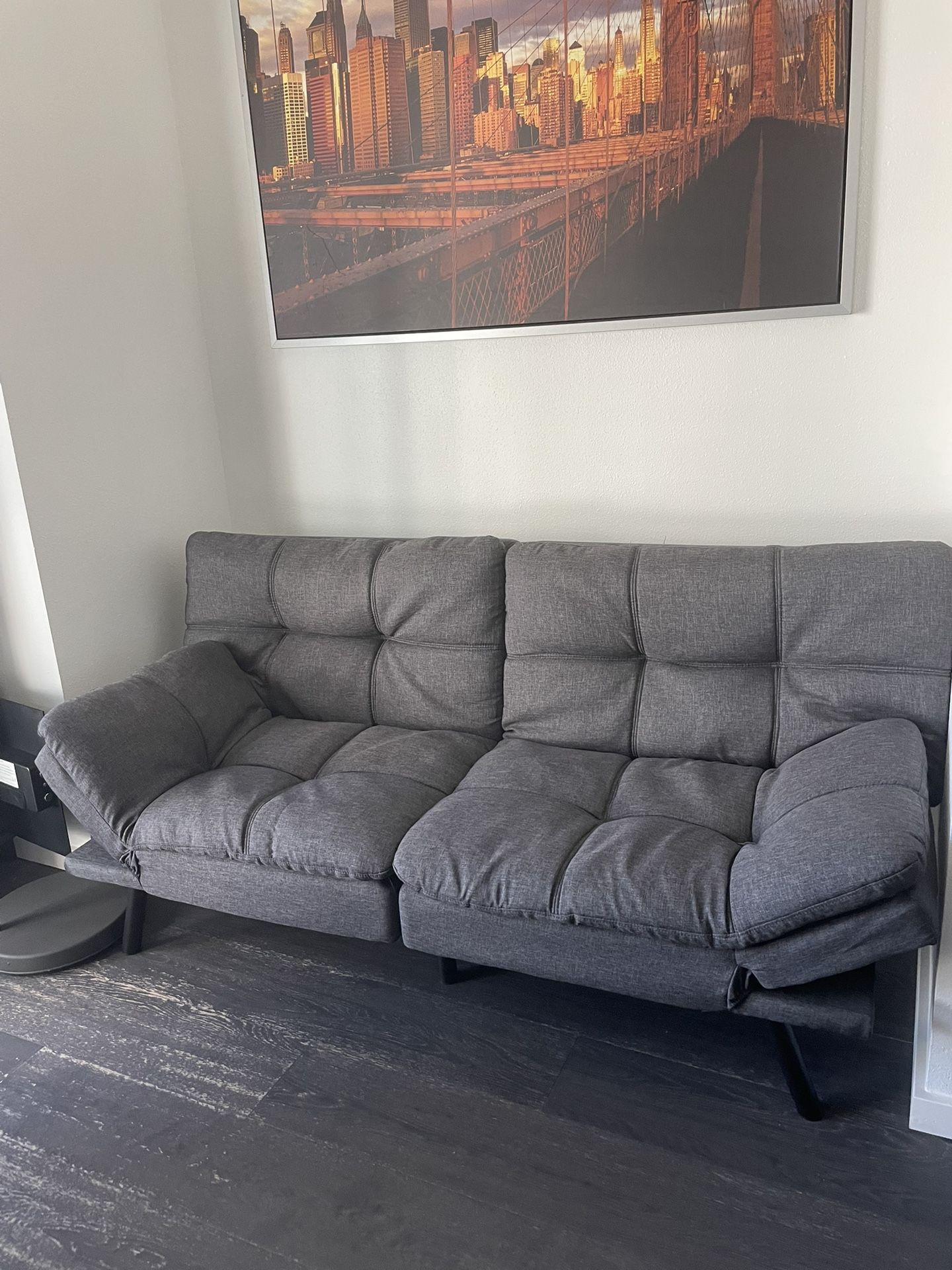 Futon Sofa Bed, Modern Convertible