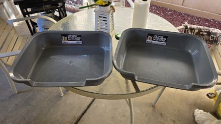 Two Extra Large Low Entry Litter Boxes - Barely Used