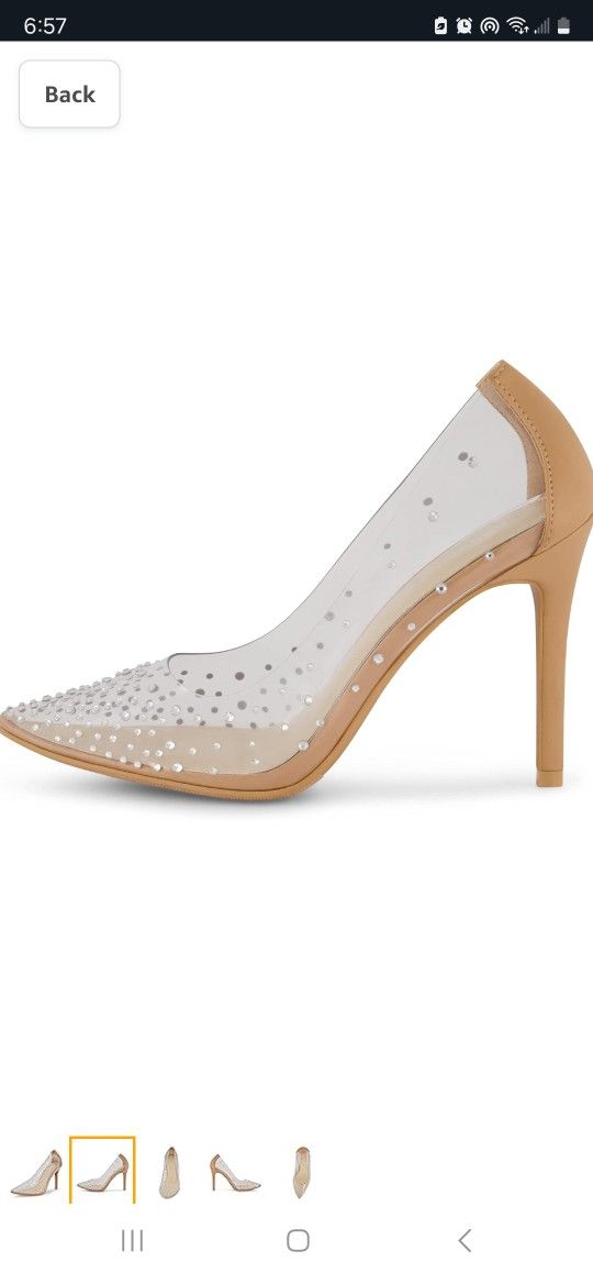 Rhinestones Pump Heels