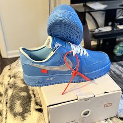New! Nike Air Force 1 Low Off-White "MCA" University Blue