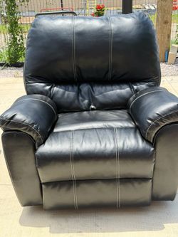 Faux Leather Recliner