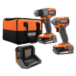 18V Brushless 2-Tool Combo Kit with Drill/Driver, Impact Driver, (2)  Batteries, Charger& Bag