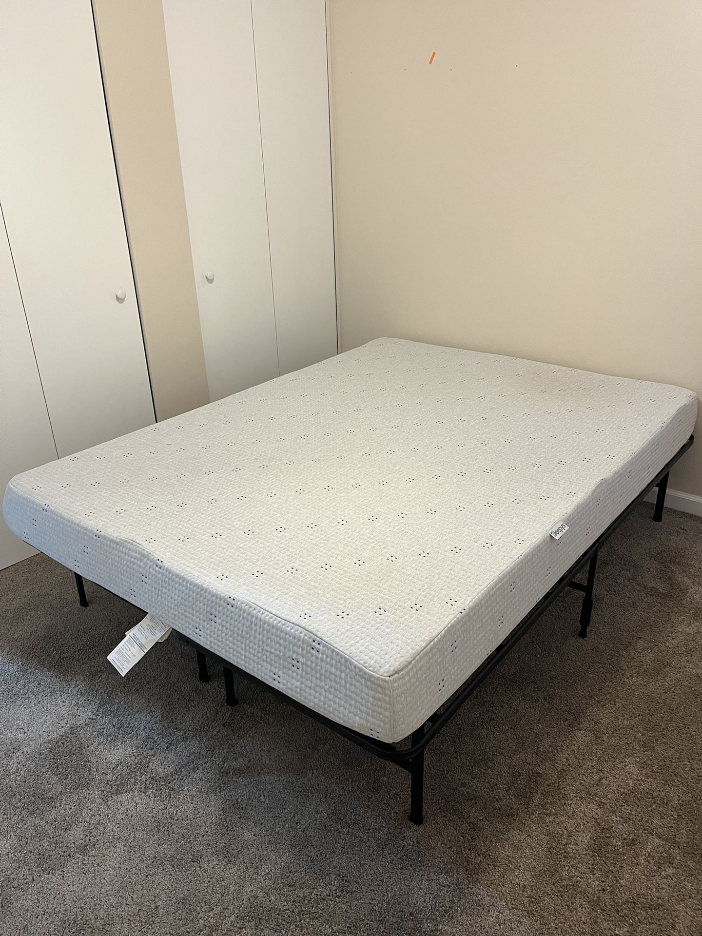 Never used Queen bed with frame
