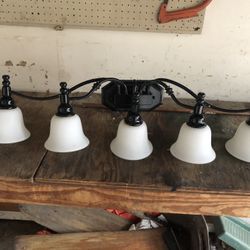 Bathroom, vanity lights