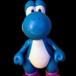 4" LIGHT BLUE YOSHI : Super Mario World of Nintendo Jakks Pacific 