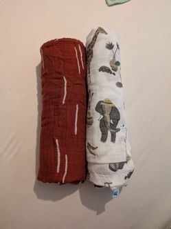 Pack of 2 little unicorn blanket swaddles
