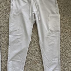 Mandala White Jogger Scrub Pants – Size M – $10 Each!