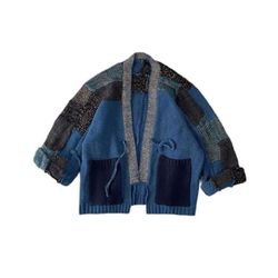 Kapital Blue V Neck Cardigan 