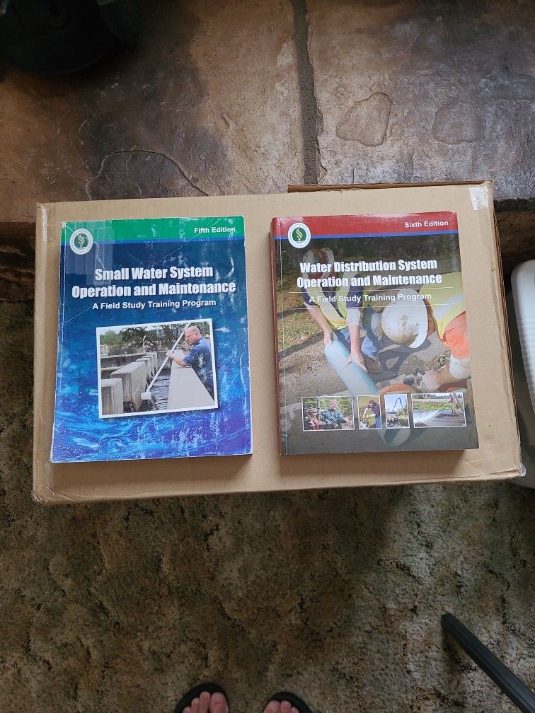 Small Water and Water Distribution System Operations and Maintenance study books