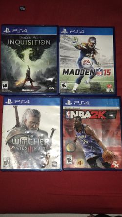 4 PS4 GAMES $15