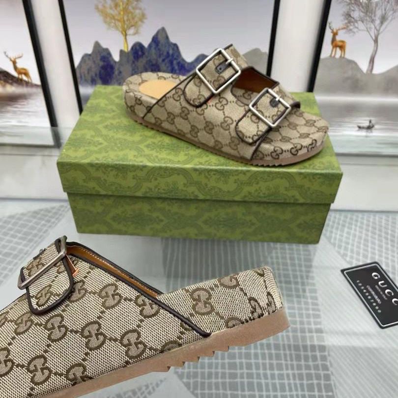 Men Gucci Slide With Box Size 10/11