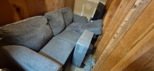 Gray Fabric Sectional Sofa with Chaise