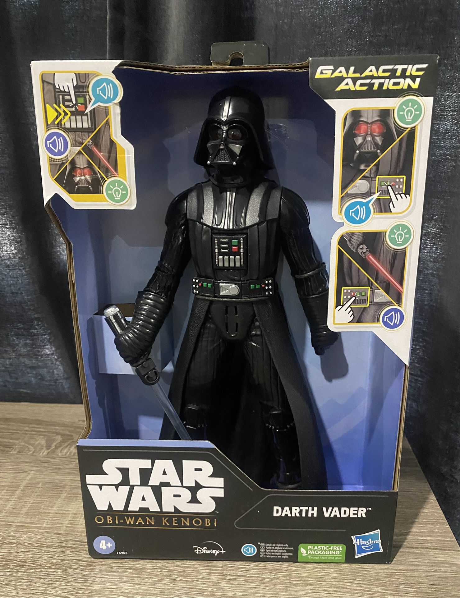 Star Wars Obi Wan Kenobi Galactic Action Darth Vader Action Figure 12" F5955