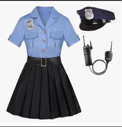 Kids Police  Costume - XL Blue and Black