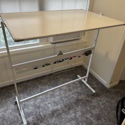 Rolling Dry Erase White Board