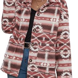 Long Fleece Tribal Coat