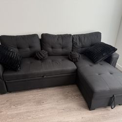 Sleeper Sofa with Reversible Chaise