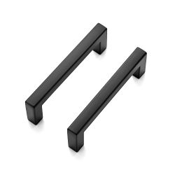 50, 3 in, matte black, cabinet pulls