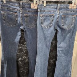 2 Pairs True Religion Jeans Size 28