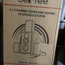 Befree Sound 3.1 Channel Surround Sound Bluetooth Speaker System