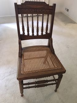 Woven Cane Chairs (set of 4) Thumbnail