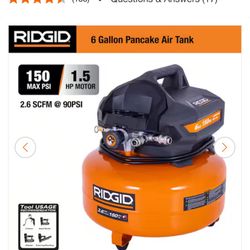 RIDGID   6 Gal. 150 PSI Portable Electric Oil-Free 
