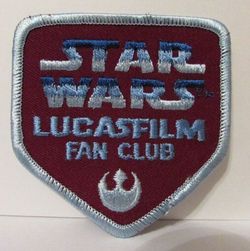 Star Wars Lucas Film Fan Club vintage patch