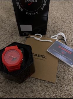 Casio G-Shock Red Watch with Box