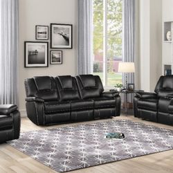 Power Reclining Sofa And Love Seat In Stock For Immediate Delivery 