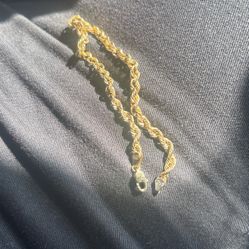 14k Rope Bracelet 